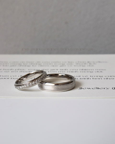 nhẫn cưới bạch kim đẹp 2025 JJewellery