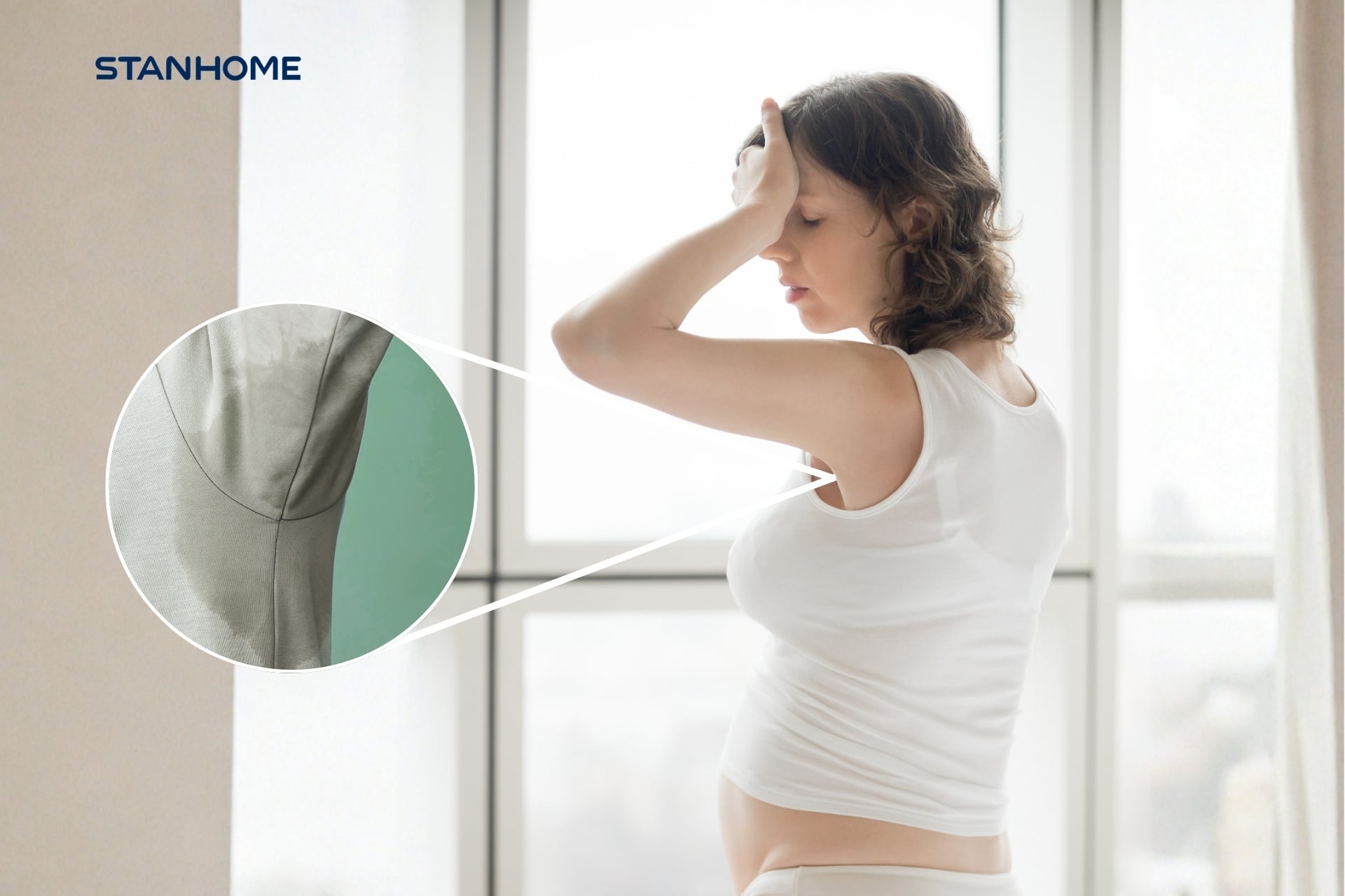 bà bầu bị mồ hôi nhiều và mùi hôi nách trong thai kỳ
