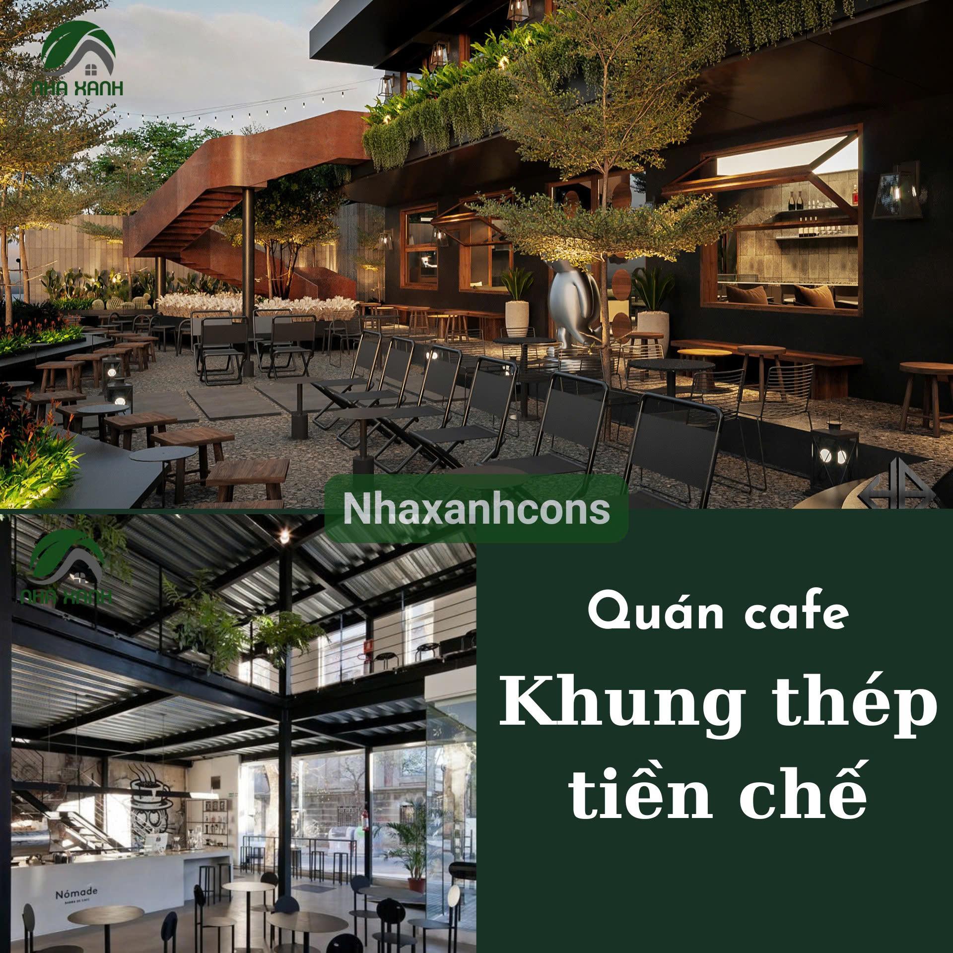 Xu hướng thiết kế quán cà phê khung thép tiền chế tại Tiền Giang