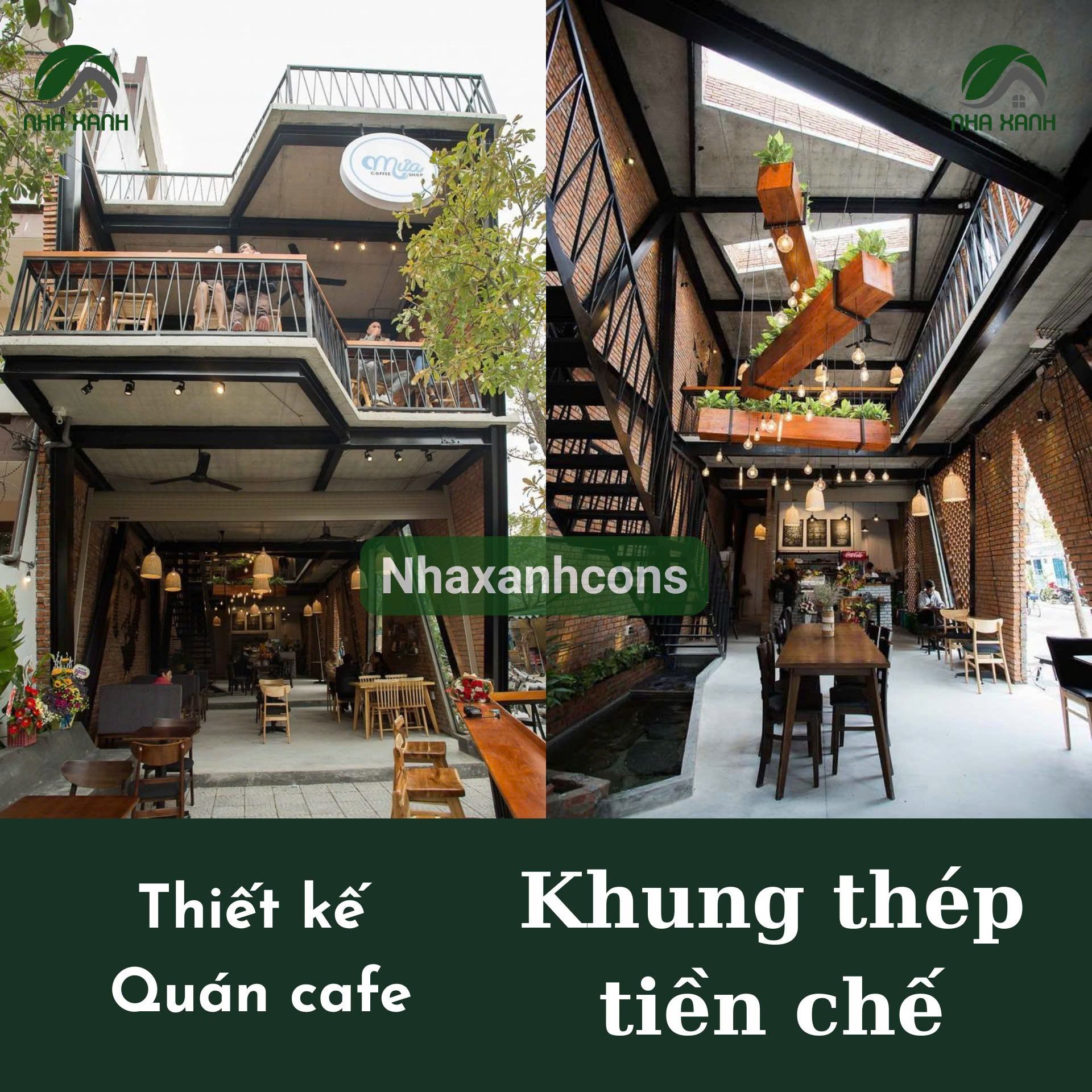 Các mẫu thiết kế quán cà phê khung thép tiền chế hot nhất tại Bình Thuận