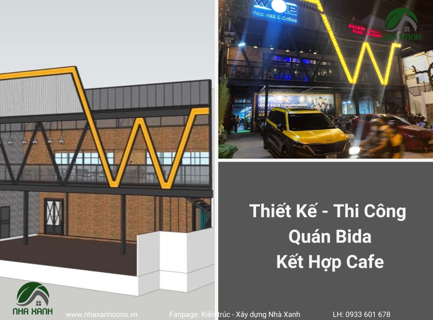 Thi công quán cafe khung thép tiền chế tại Tây Ninh