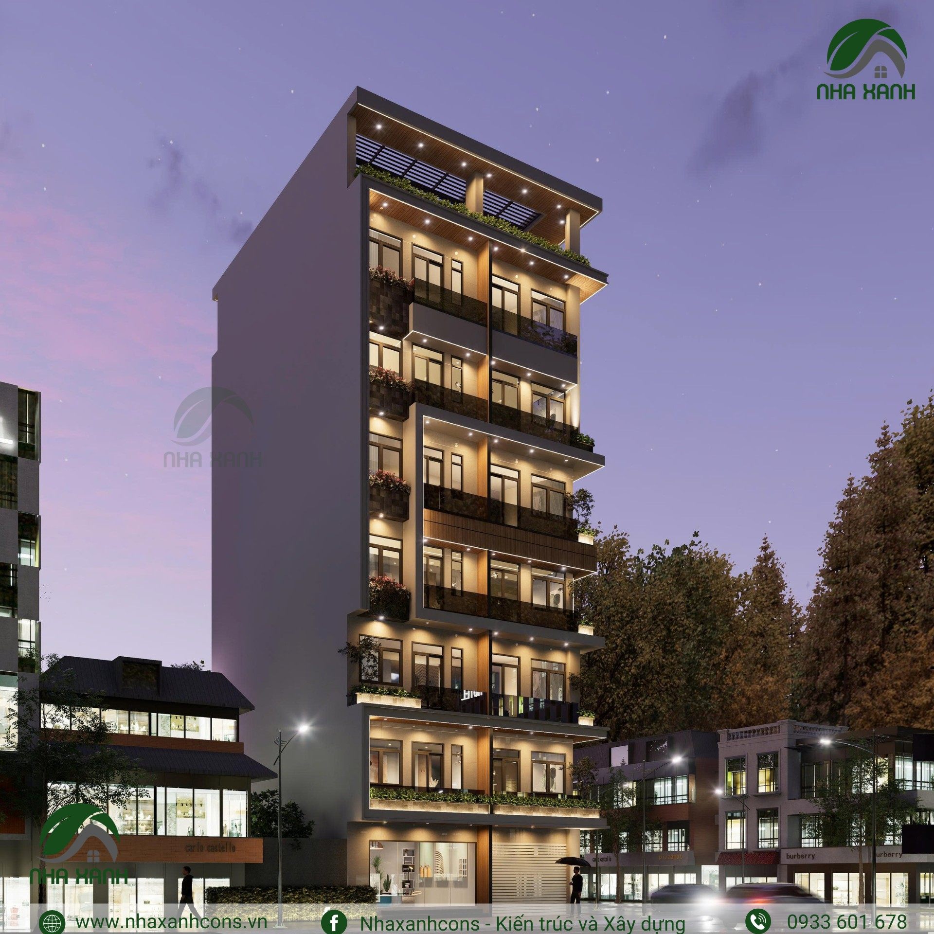 Ưu điểm thiết kế căn hộ dịch vụ 7 tầng tại TPHCM