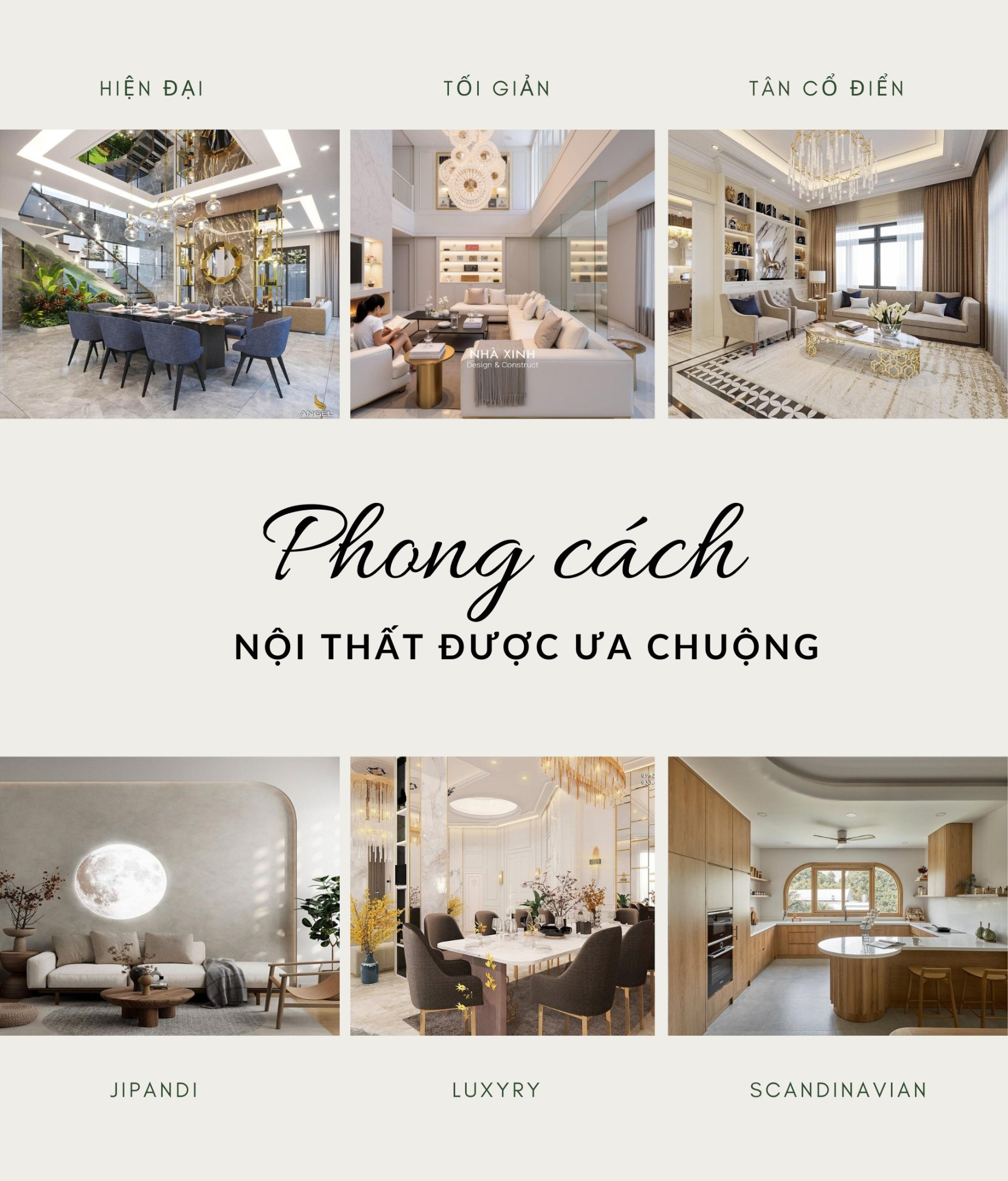 6 phong cách nội thất hợp xu hướng tại Glen Celadon