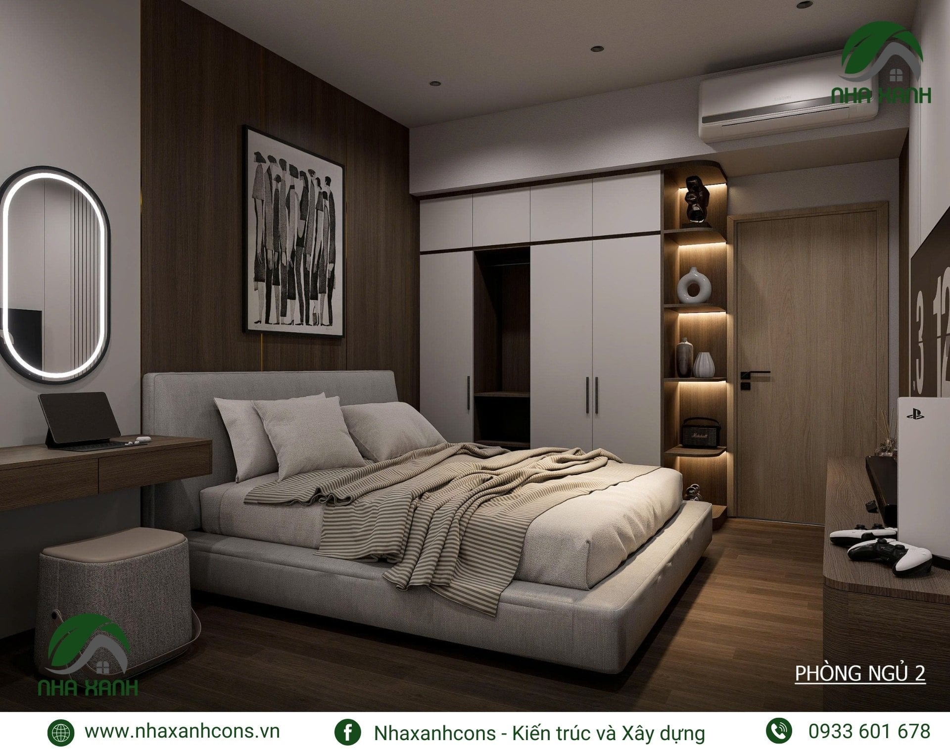 Phòng ngủ căn hộ Celadon City hiện đại