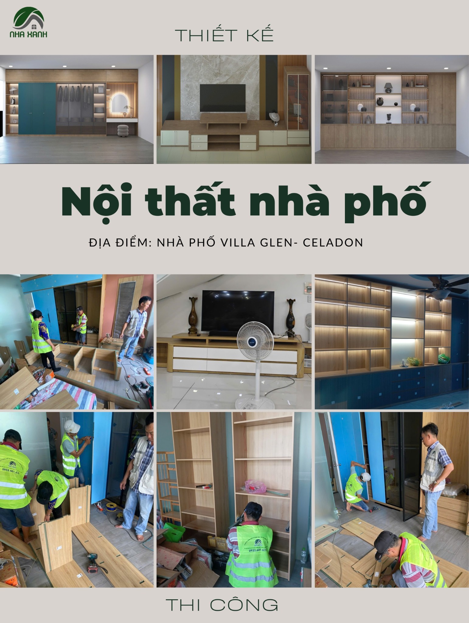 Thi công nội thất trọn gói Glen Celadon