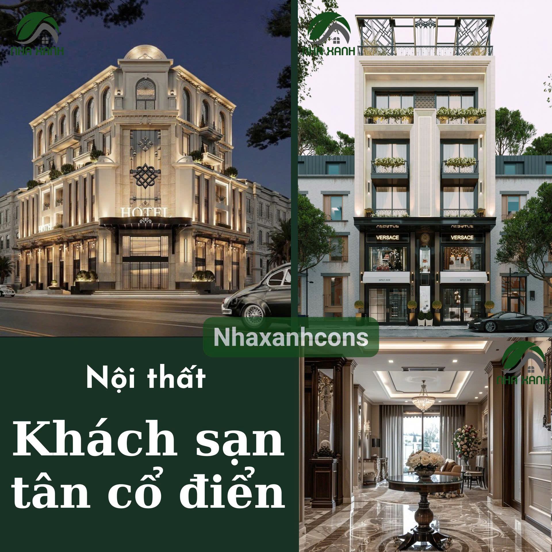 Các thiết kế nội thất bên trong khách sạn tân cổ điển tại tại Bến Tre
