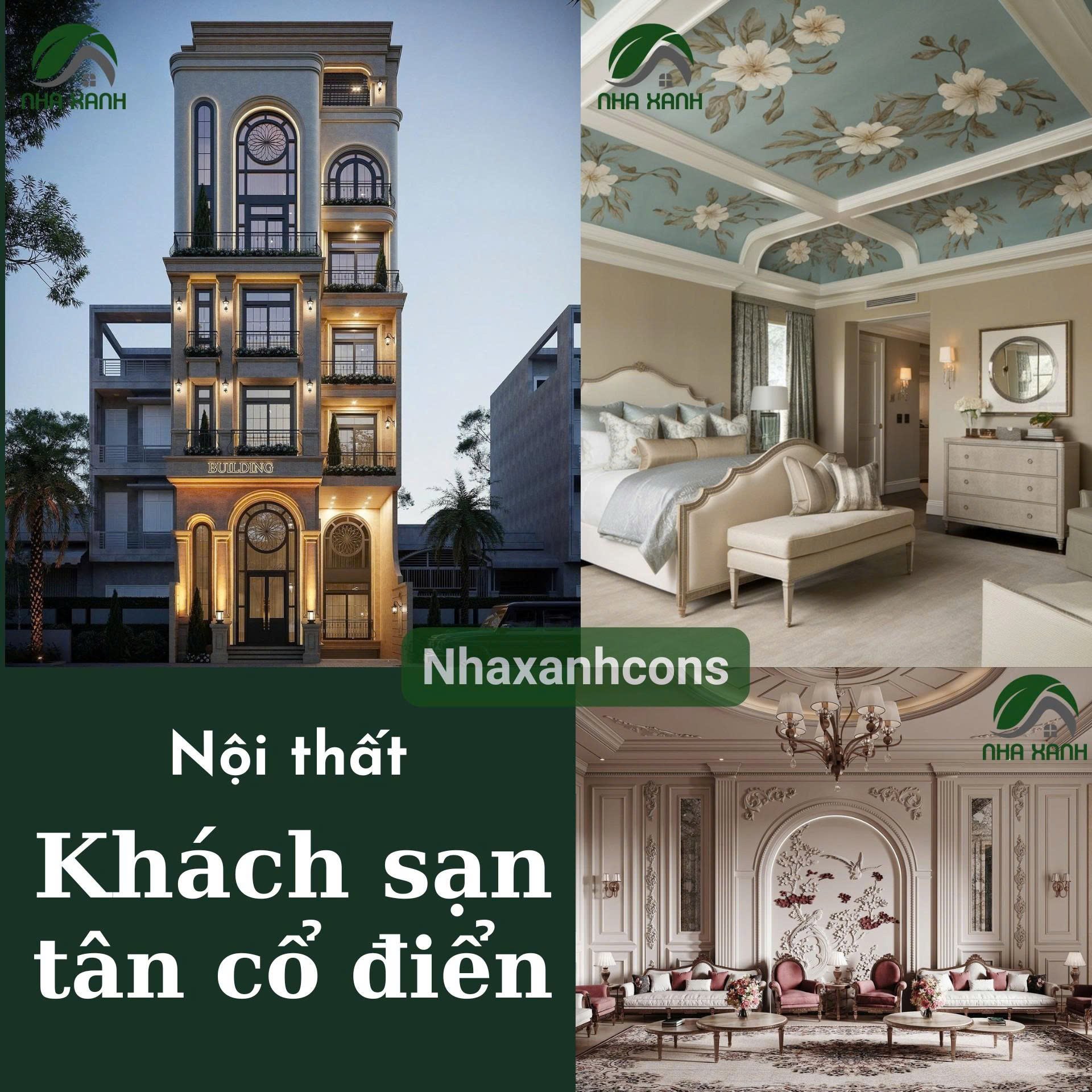 Phong cách thiết kế nội thất khách sạn tân cổ điển tại Hậu Giang