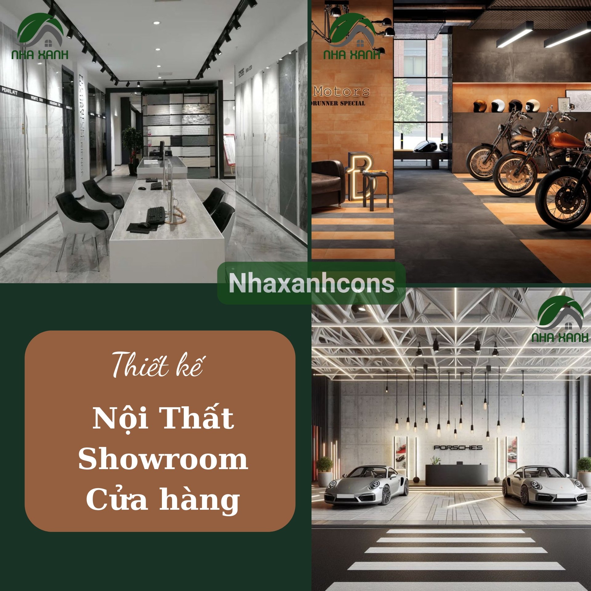 Thiết kế thi công nội thất cửa hàng tại Long An