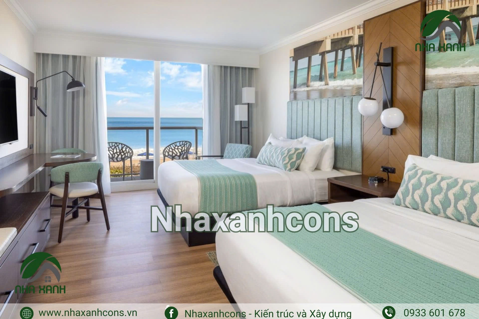 Nội thất bên trong khách sạn đã qua quá trình sửa chữa tại Vũng Tàu