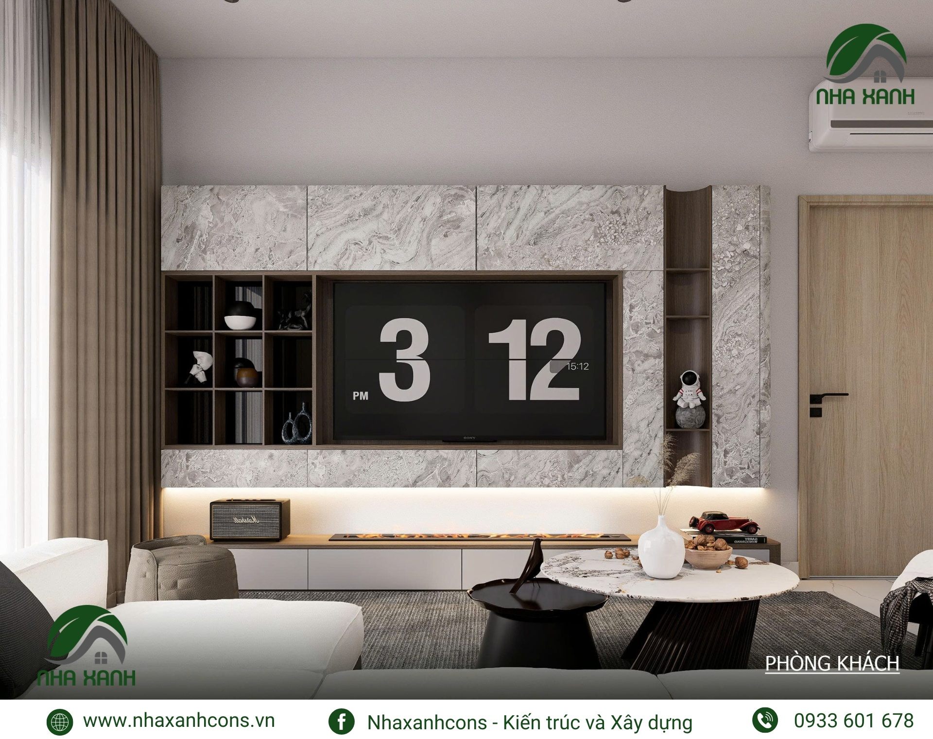 Phòng khách căn hộ Diamond Alnata Plus Celadon City