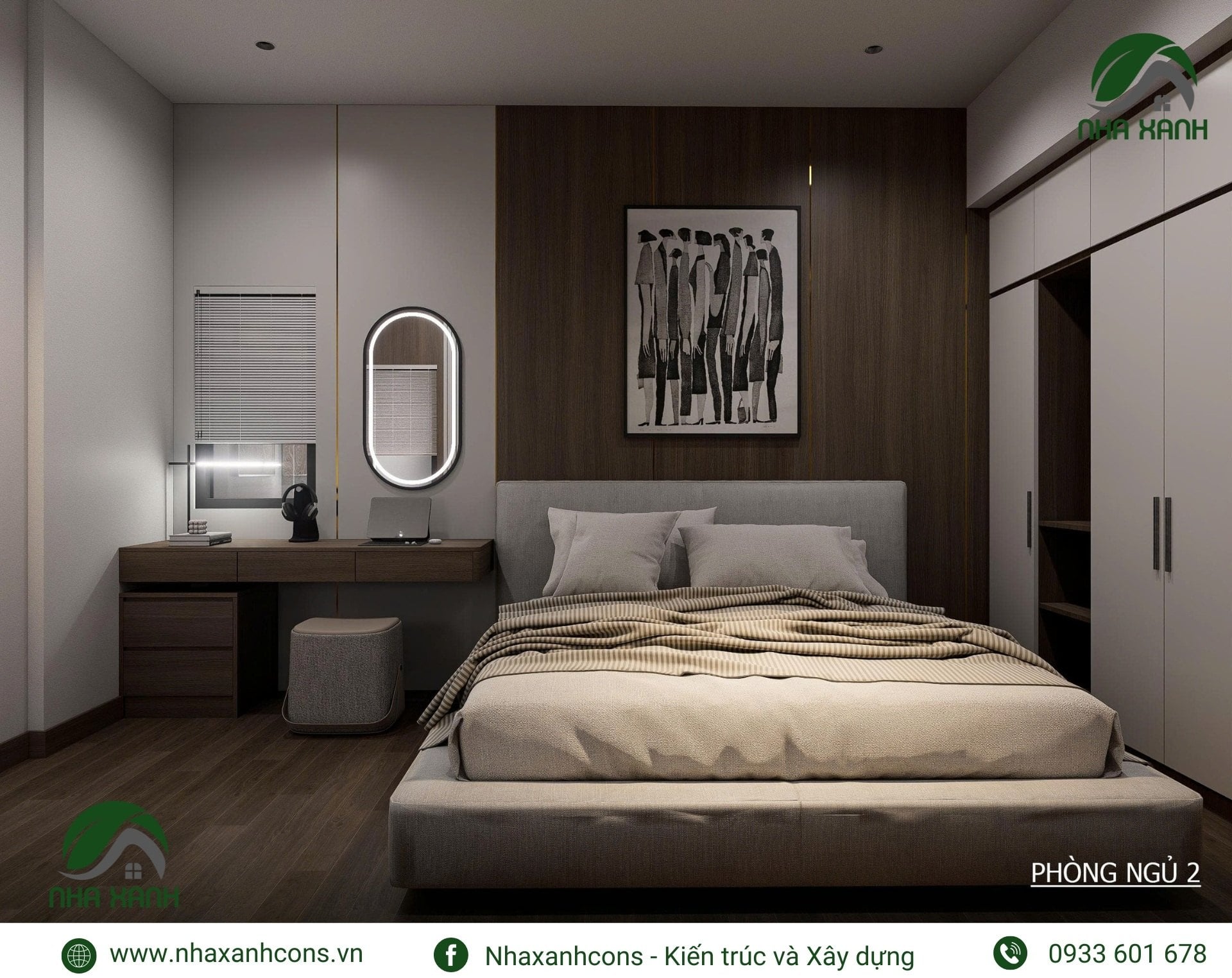 Phòng ngủ căn hộ Celadon City hiện đại