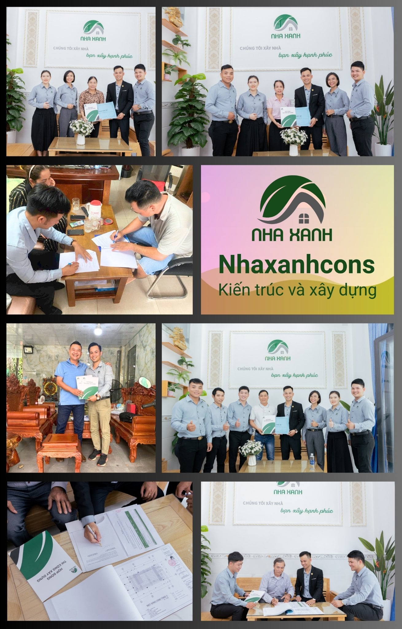 Lễ ký kết hợp đồng thiết kế, thi công nhà cùng Nhaxanhcons