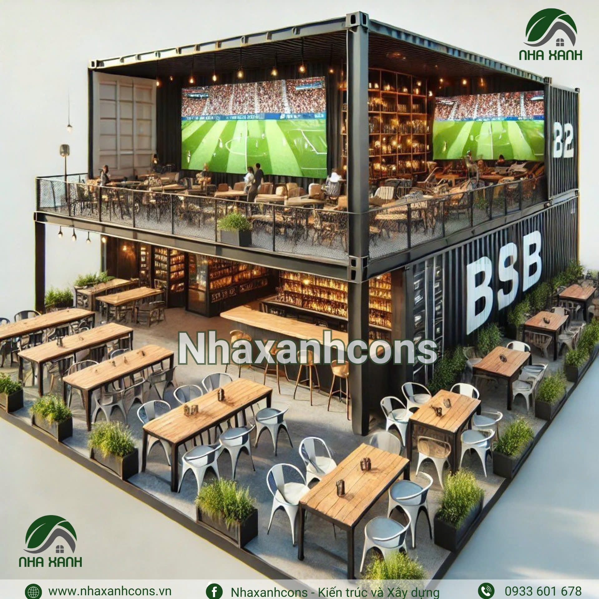 Phong cách thiết kế quán cà phê khung thép tiền chế tại Bình Dương