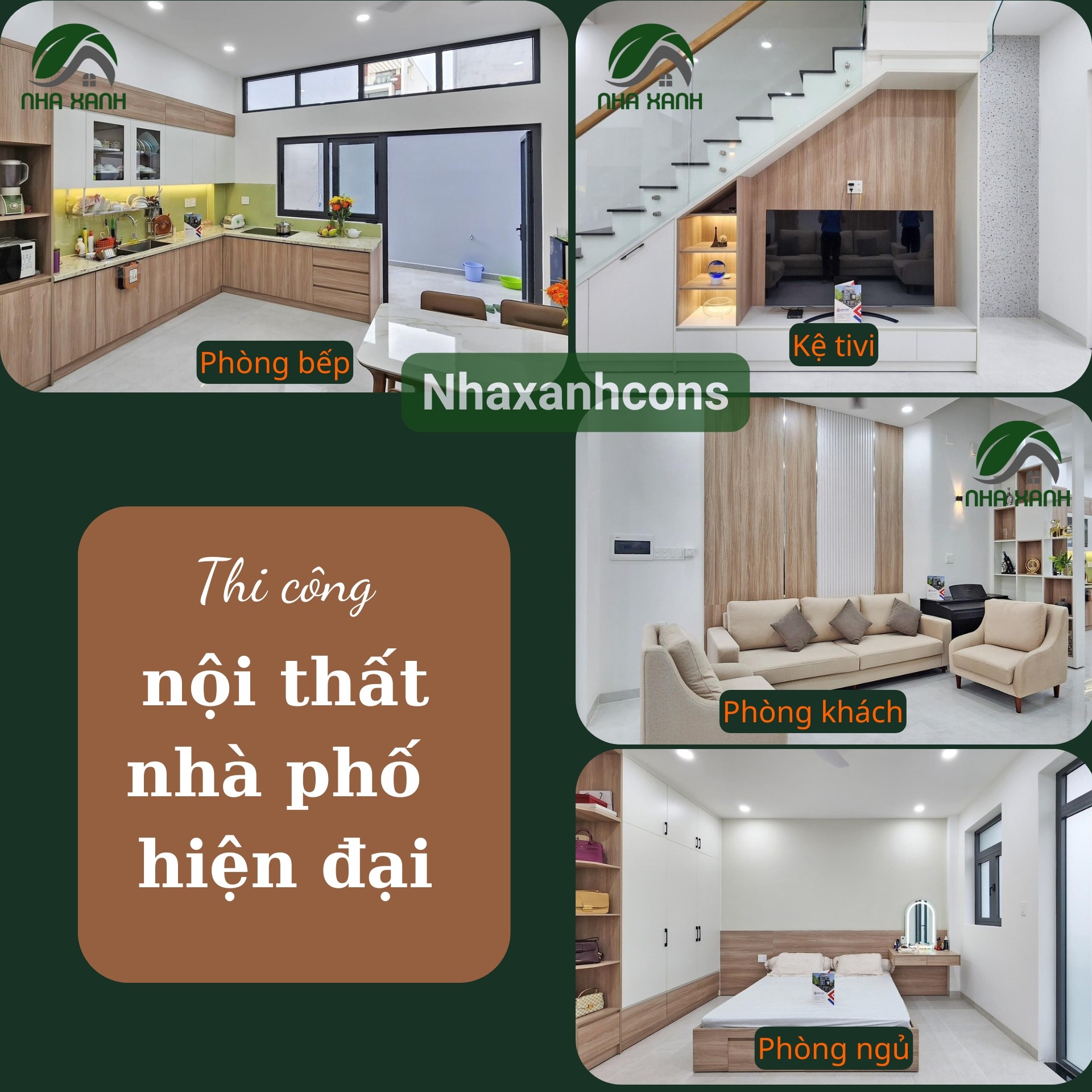Các hạng mục thiết kế thi công nội thất nhà phố tại Long An