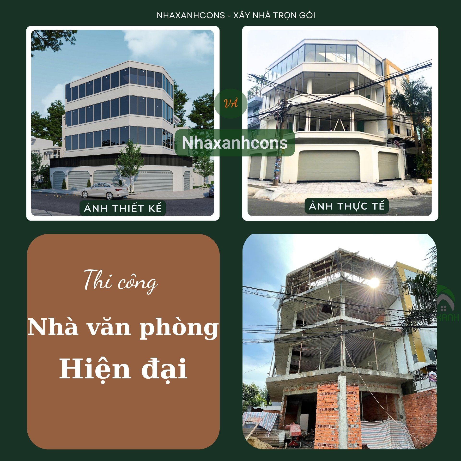 Thi công tòa nhà văn phòng hiện đại tại Bình Phước