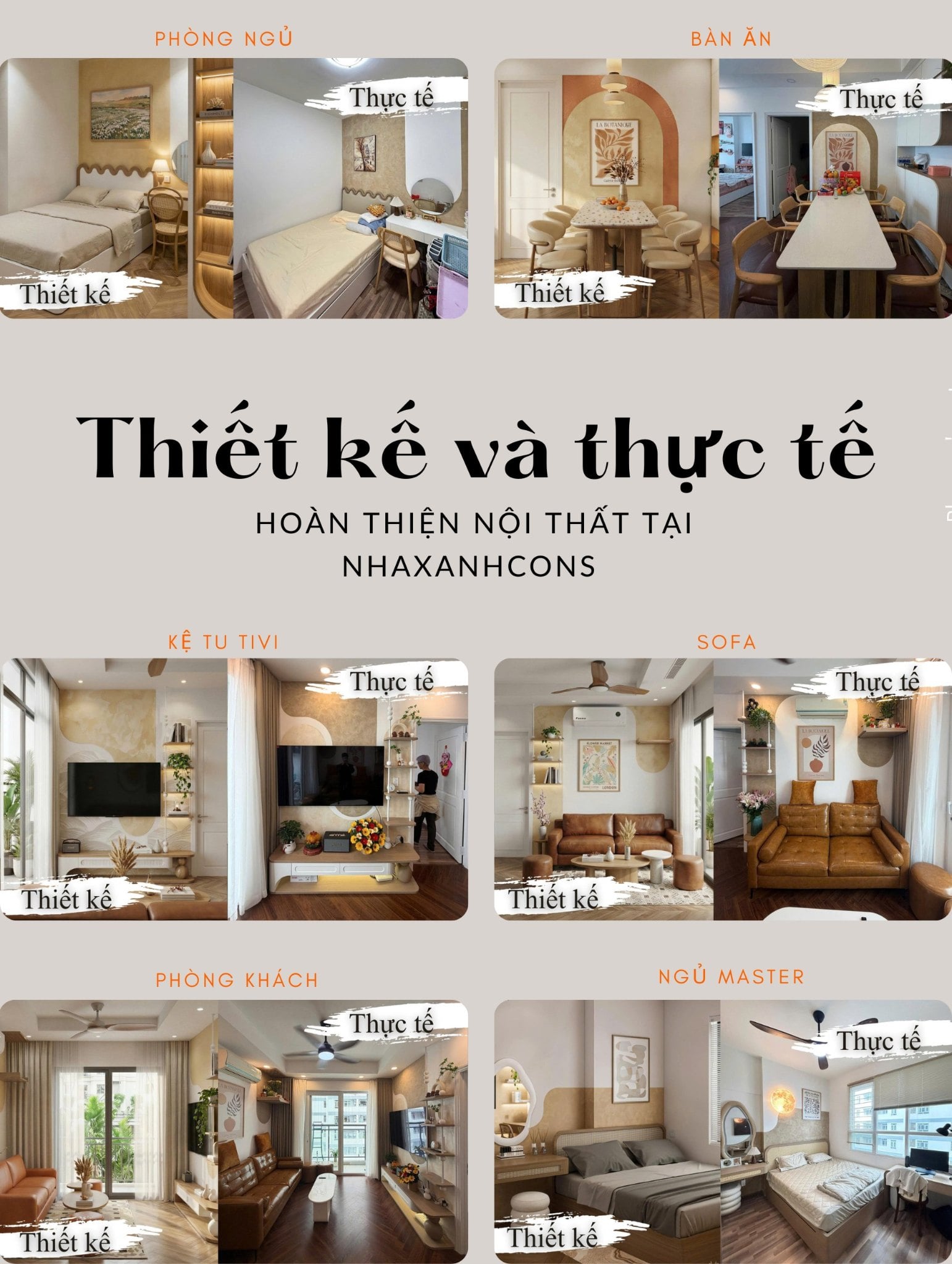 Thiết kế và thực tế nội thất