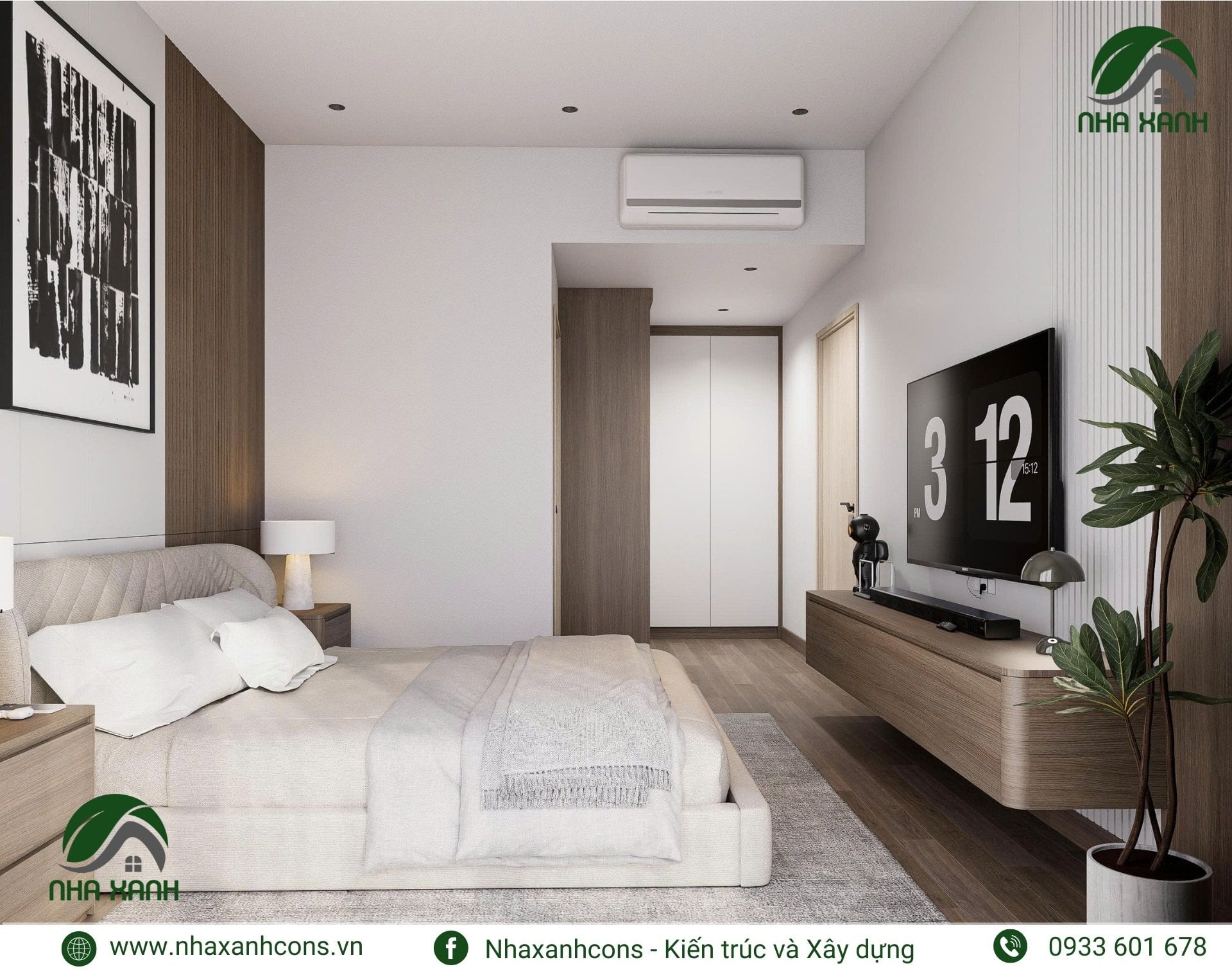 Phòng ngủ căn hộ Celadon City hiện đại
