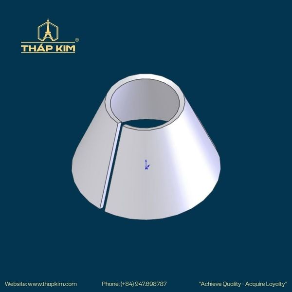 Khai triển phễu côn trong gia công kim loại tấm