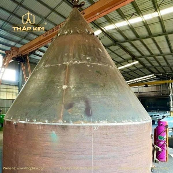 Khai triển phễu côn được sử dụng phổ biến trong chế tạo silo xi măng