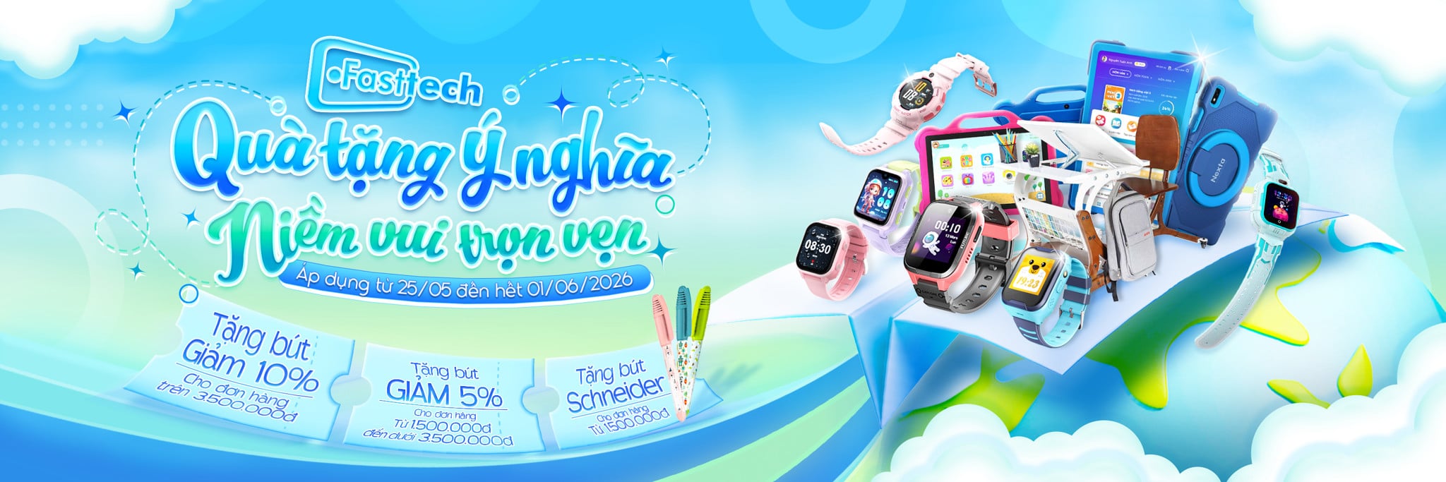 [MỪNG QUỐC TẾ THIẾU NHI 1/6] QUÀ TẶNG Ý NGHĨA – NIỀM VUI TRỌN VẸN CÙNG FASTTECH
