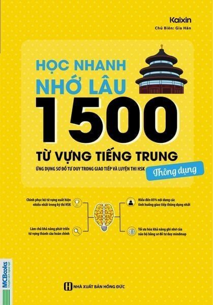 1500 Từ Vựng Tiếng Trung Thông Dụng -  ShopMCBooks