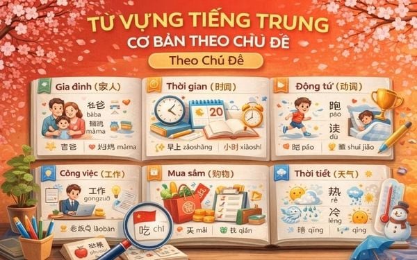 Từ Vựng Tiếng Trung Cơ Bản Theo Chủ Đề