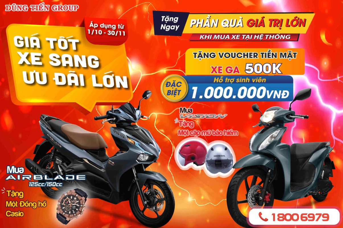 Honda Việt Nam Ra Mắt Gói Ưu Đãi Mới cho Xe Máy