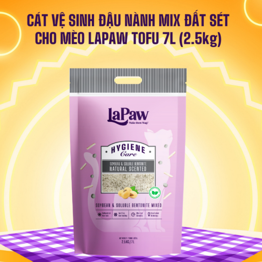 lapaw đậu nành mix đất sét