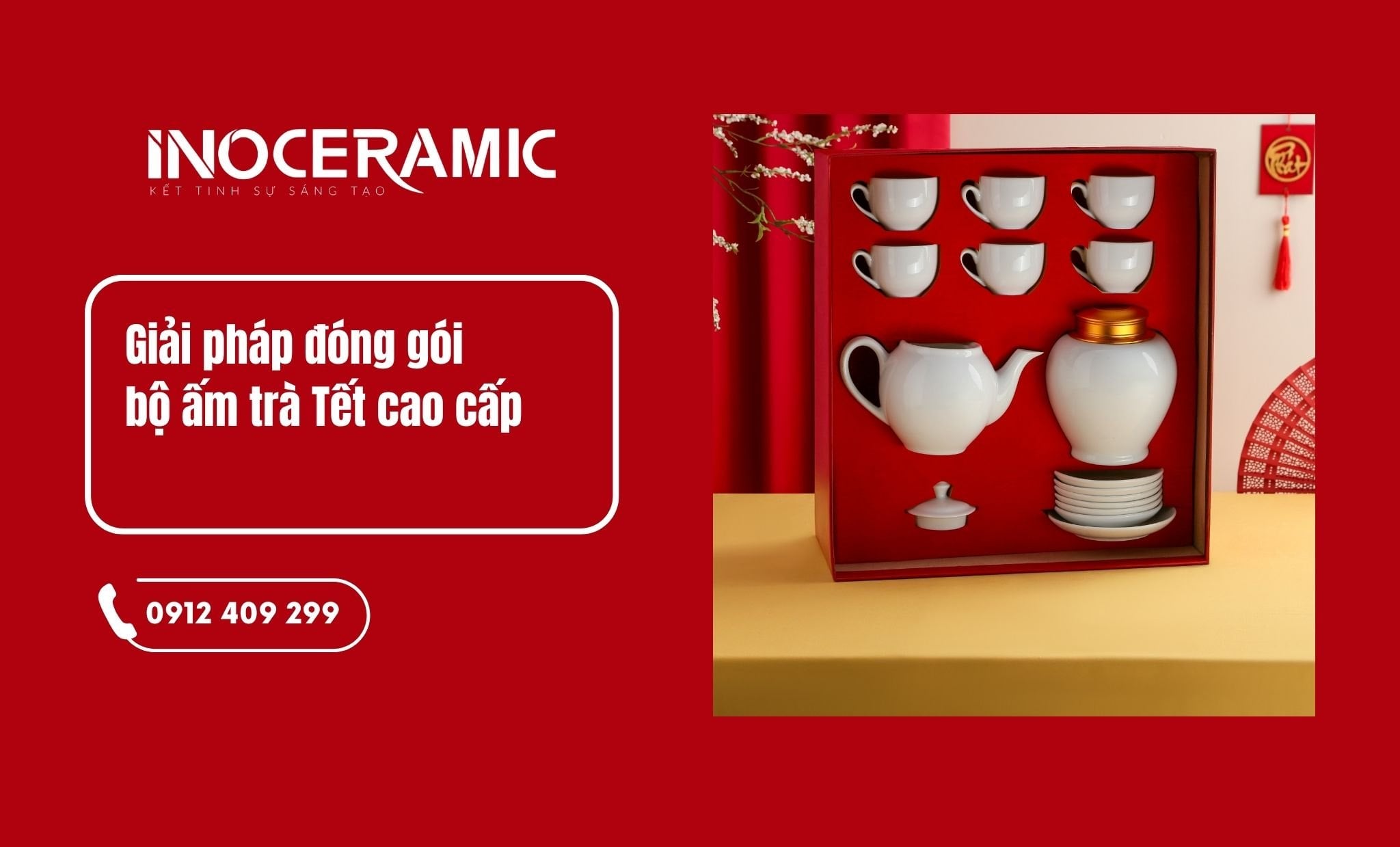 Bộ ấm trà Tết cao cấp dành tặng đối tác, khách hàng VIP