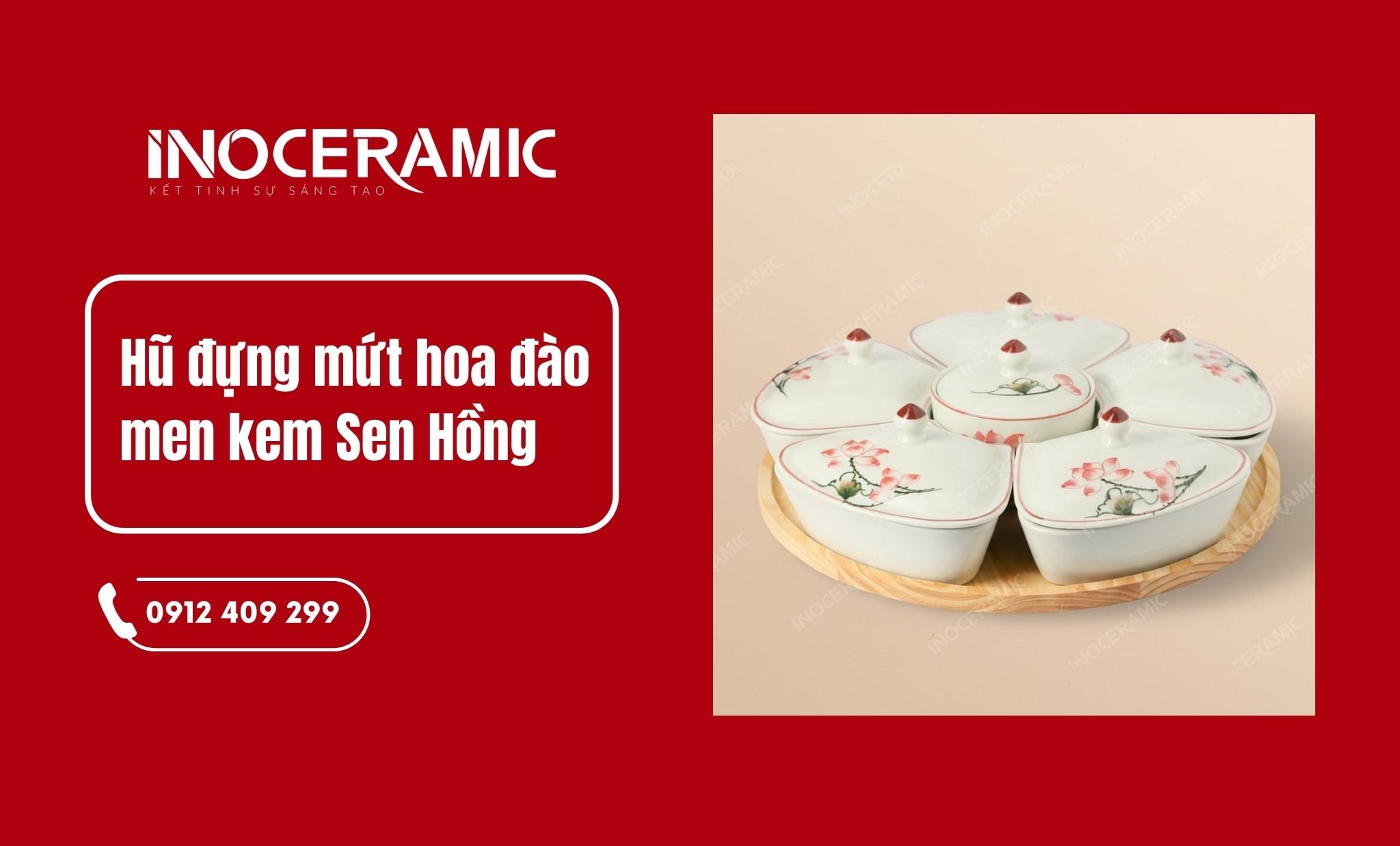 10+ mẫu quà tặng hũ mứt Tết từ gốm sứ Bát Tràng cao cấp 2026