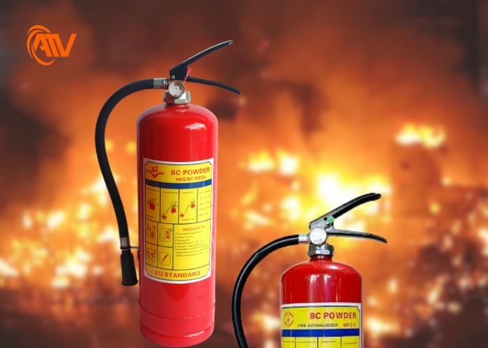 Bình bảo hộ chữa cháy BC 4kg được sử dụng song song trong nhiều hệ thống PCCC