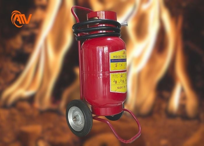 Bình chữa cháy BC 35kg có nguy cơ cháy cao và diện tích rộng