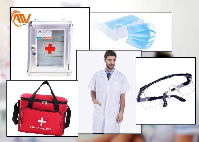 Thiết bị y tế và bảo hộ lao động trong an toàn lao động nhóm 5