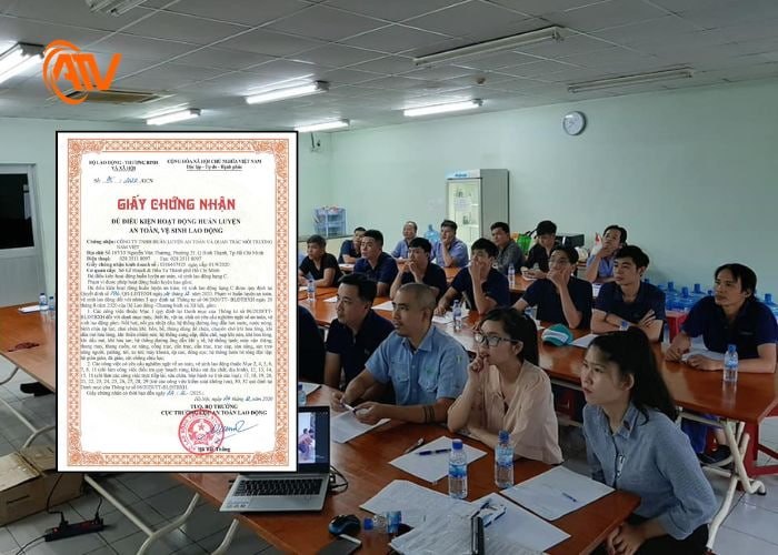 Chứng nhận chuẩn của huấn luyện an toàn lao động nhóm 6