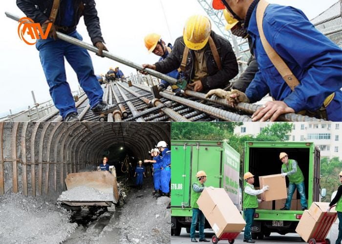 Các ngành nghề lao động nặng nhọc