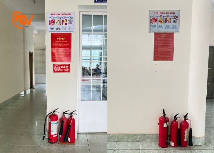 Nơi đặt bảng tiêu lệnh