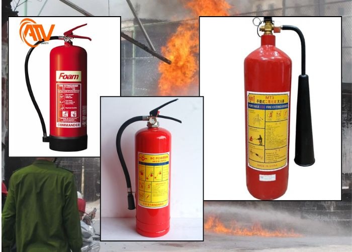 Sử dụng bình chữa cháy phù hợp để dập tắt đám cháy xăng dầu