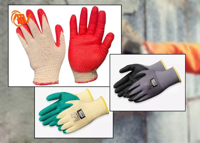 Găng tay bảo hộ phù hợp khi làm việc với xi măng