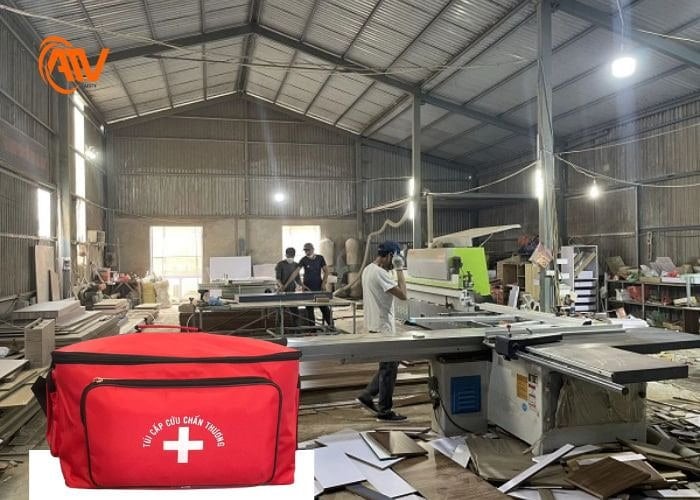 Gợi ý bố trí túi sơ cứu trong từng khu làm việc