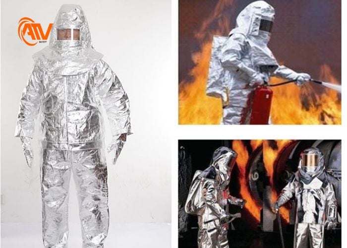 Bộ quần áo chịu nhiệt chịu 95% bức xạ