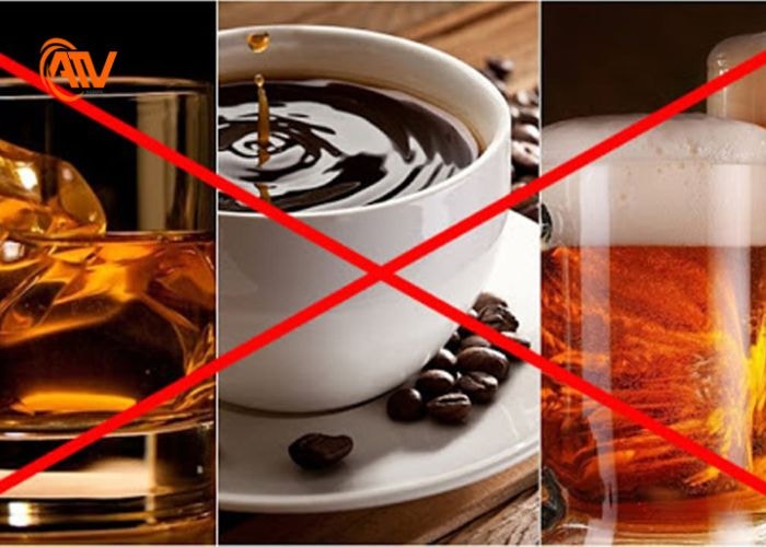 Hạn chế việc uống rượu bia và tắm nước lạnh