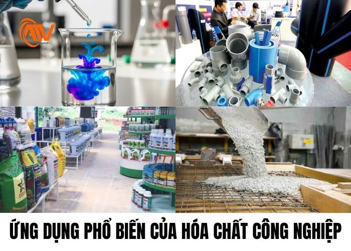 Hóa chất công nghiệp với ứng dụng phổ biến