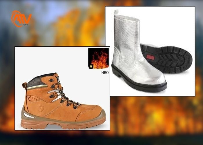 Giày bảo hộ và ủng bảo hộ chống cháy đạt chuẩn
