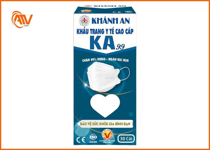 Khẩu trang Khánh An KA99 cao cấp có khả năng lọc bụi hiệu quả