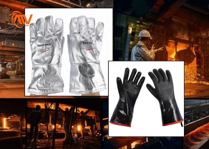 Găng tay chịu nhiệt bảo vệ tay khỏi bỏng nhiệt
