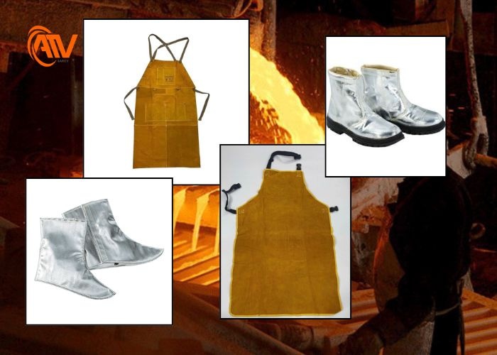 Tạp dề và ủng bảo hộ chịu nhiệt