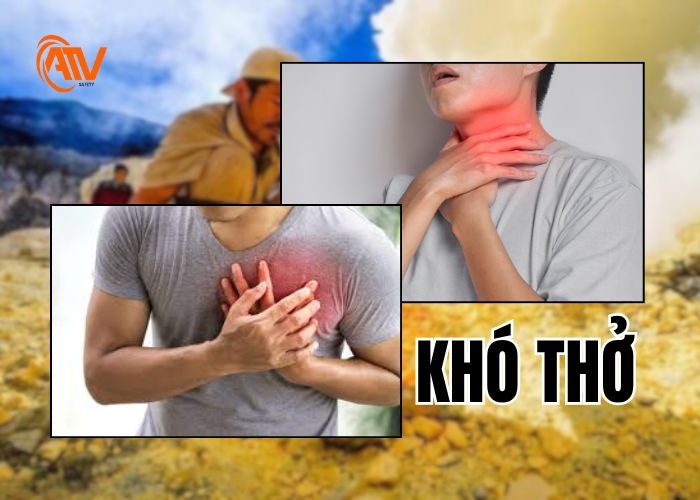 Khó thở là triệu chứng ngộ độc lưu huỳnh