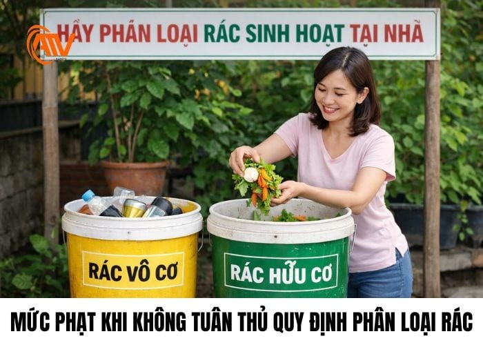 Các mức phạt cơ bản khi không tuân thủ quy định phân loại rác