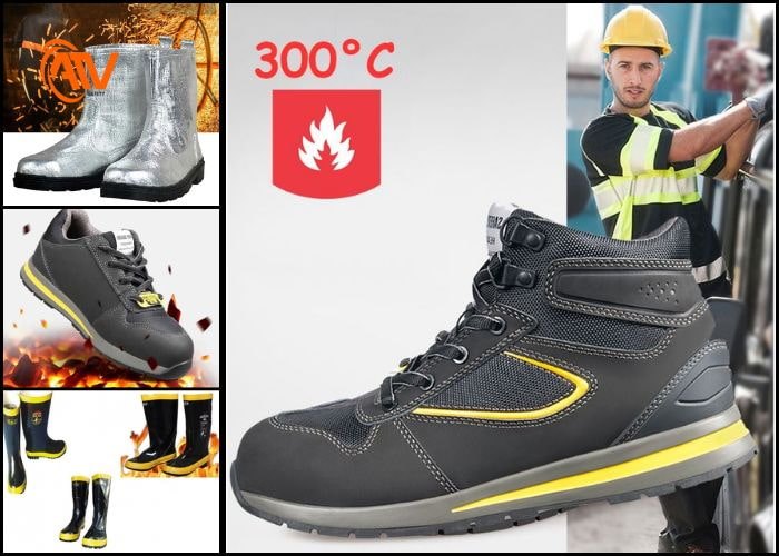 Giày bảo hộ chống cháy, chống dầu hiệu quả