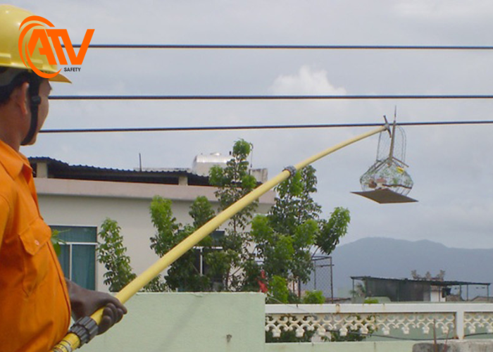 Thử nghiệm sào với vật nặng